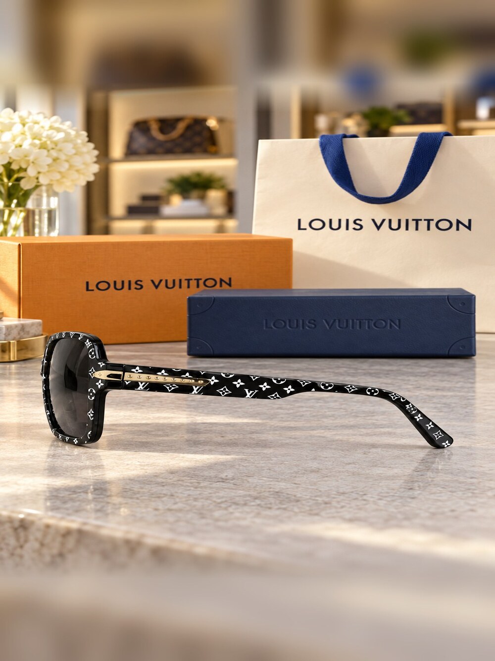 Louis Vuitton Black Monogram Shades - Picture 3 of 6